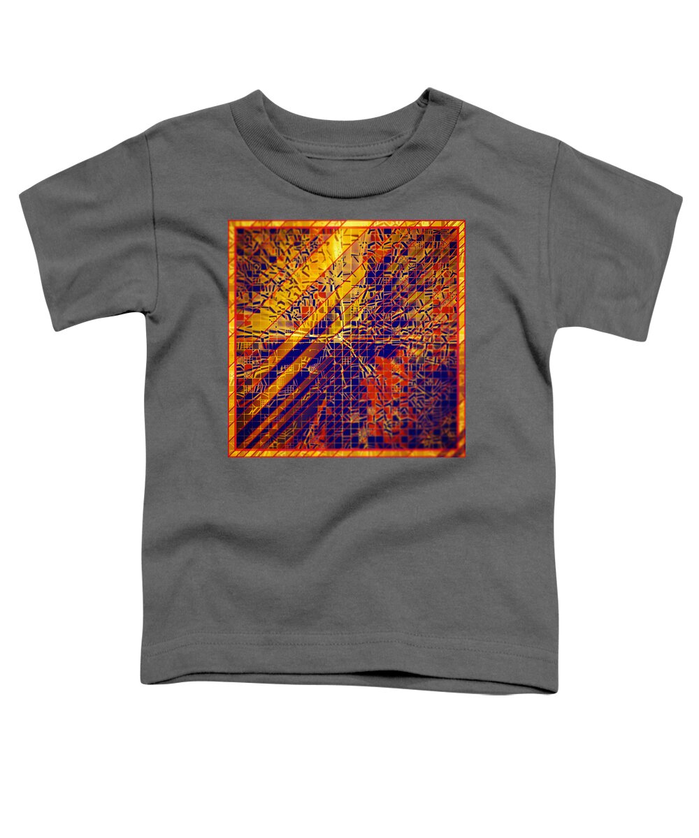 Abstract Toddler T-Shirt featuring the digital art Pattern 36 #1 by Marko Sabotin