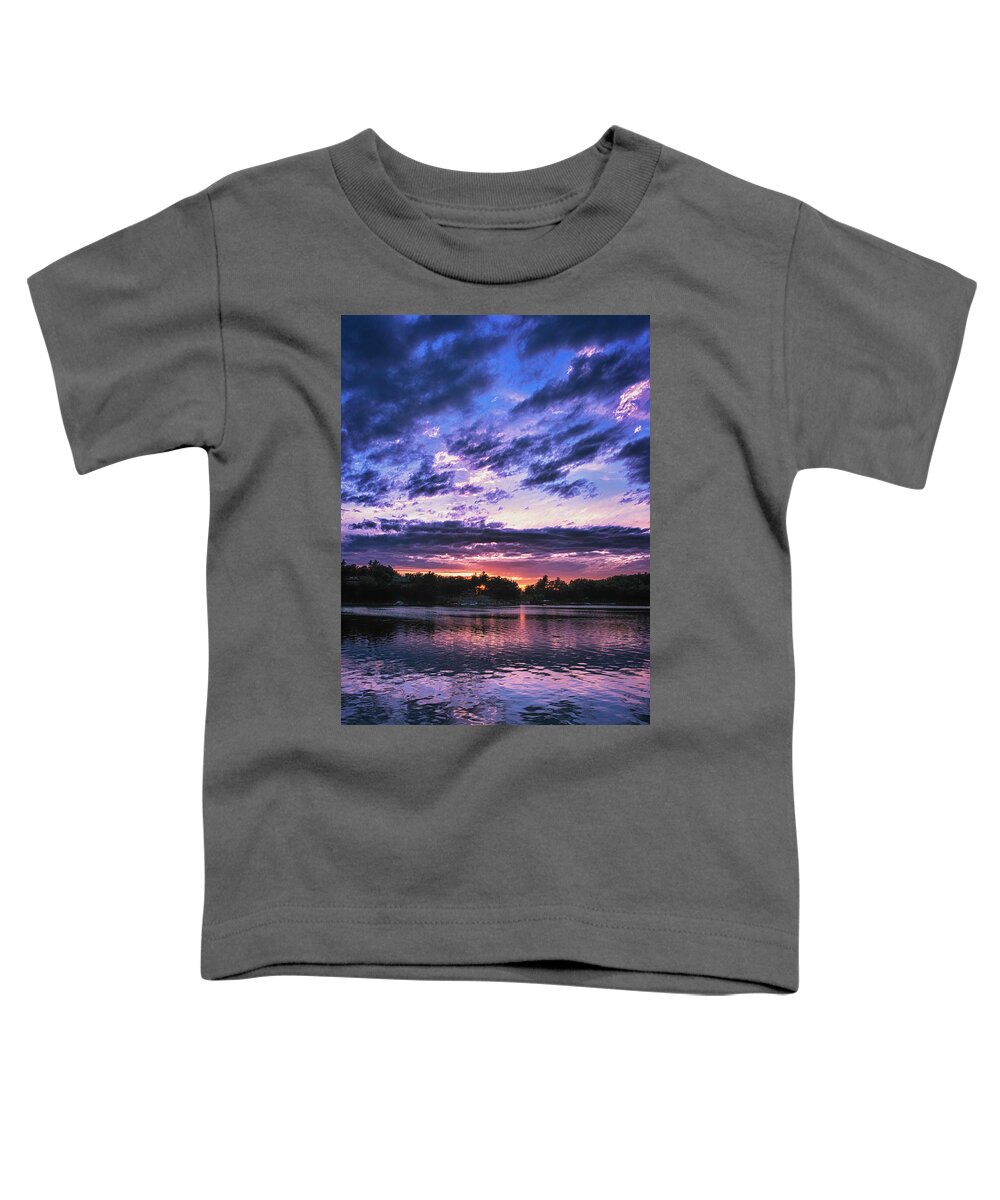 Singleton Photography Toddler T-Shirt featuring the photograph River Sunset #1 by Tom Singleton