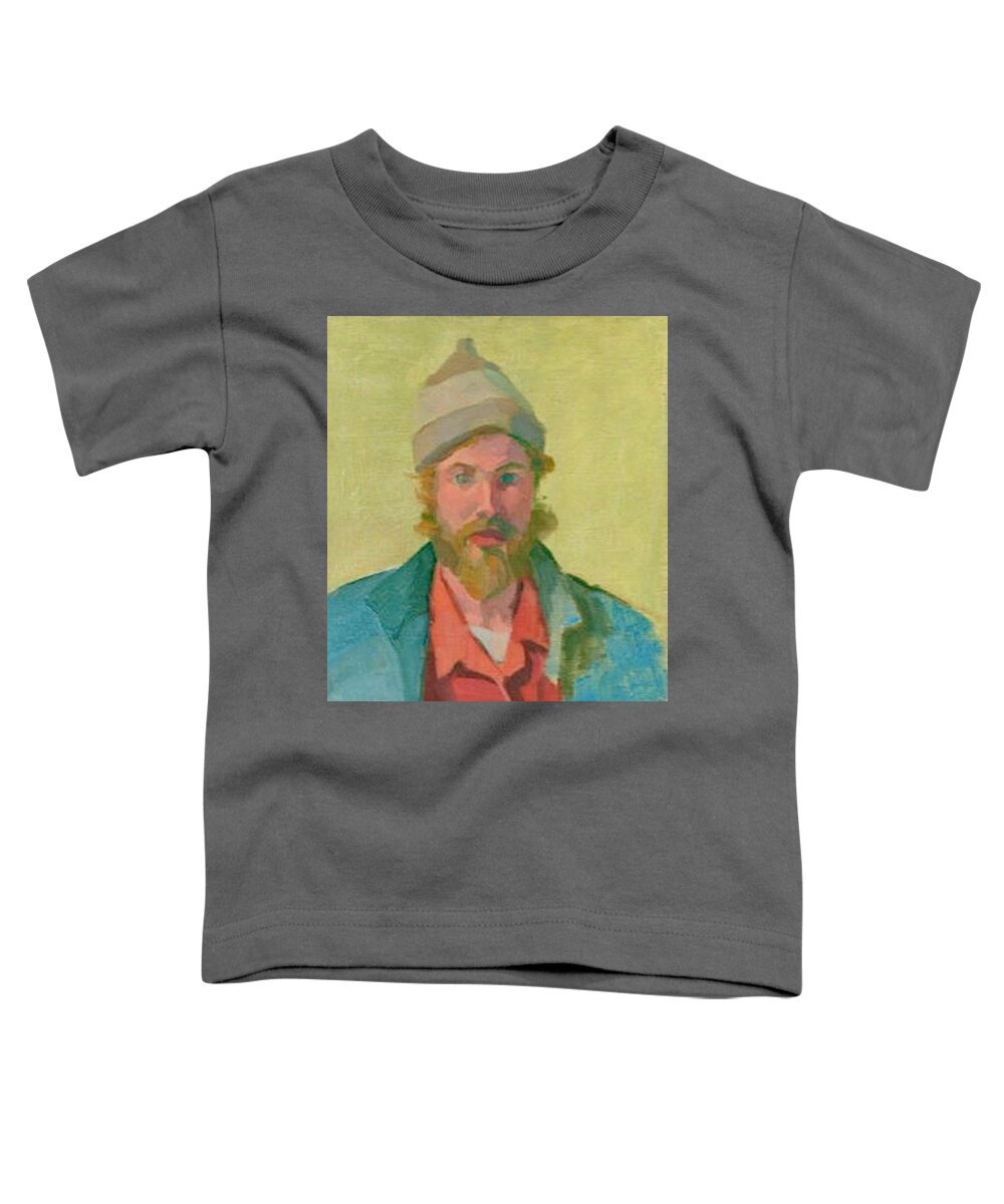  Toddler T-Shirt featuring the painting Self-Portrait #1 by Sperry Andrews