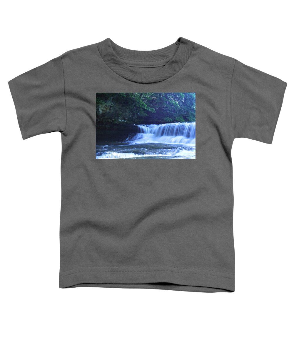  Toddler T-Shirt featuring the photograph South Chagrin w Crane #1 by Brad Nellis