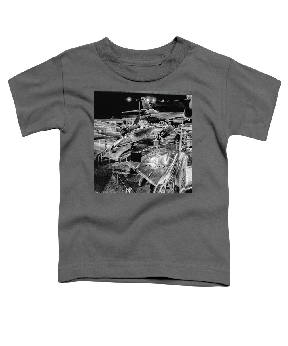 Sr-71 Toddler T-Shirt featuring the photograph SR-71 Blackbird At The Dayton Air Force Museum by Dave Morgan