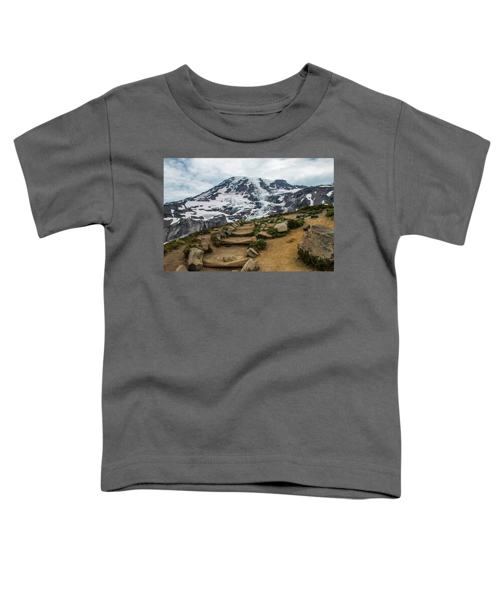 Mount Rainier National Park Toddler T-Shirt featuring the photograph Stairway to Heaven #1 by Doug Scrima