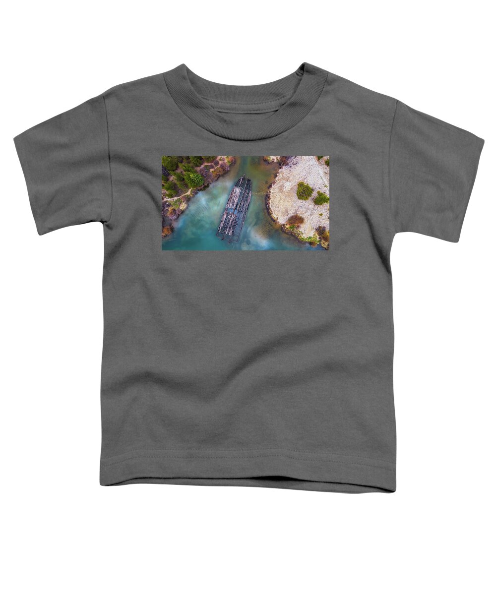  Toddler T-Shirt featuring the photograph Swan River Dredge No. 4 Pond #1 by Bitter Buffalo Photography
