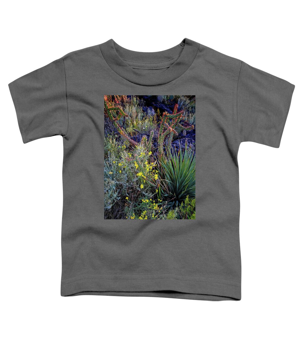 Valley Of The Fires Toddler T-Shirt featuring the photograph Vegetation in the Valley of Fires #1 by George Taylor