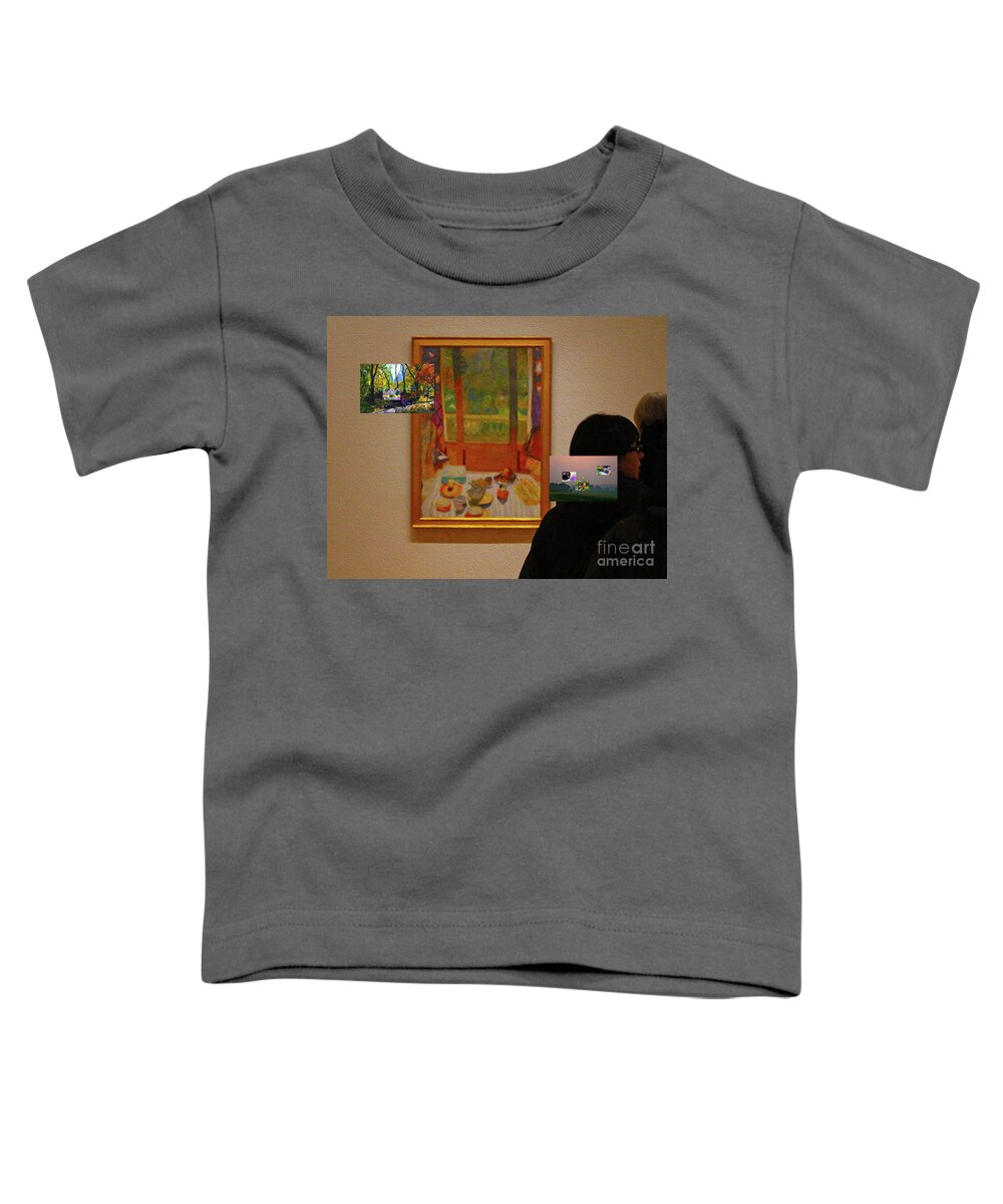 Walter Paul Bebirian: Volord Kingdom Art Collection Grand Gallery Toddler T-Shirt featuring the digital art 12-5-2019e by Walter Paul Bebirian