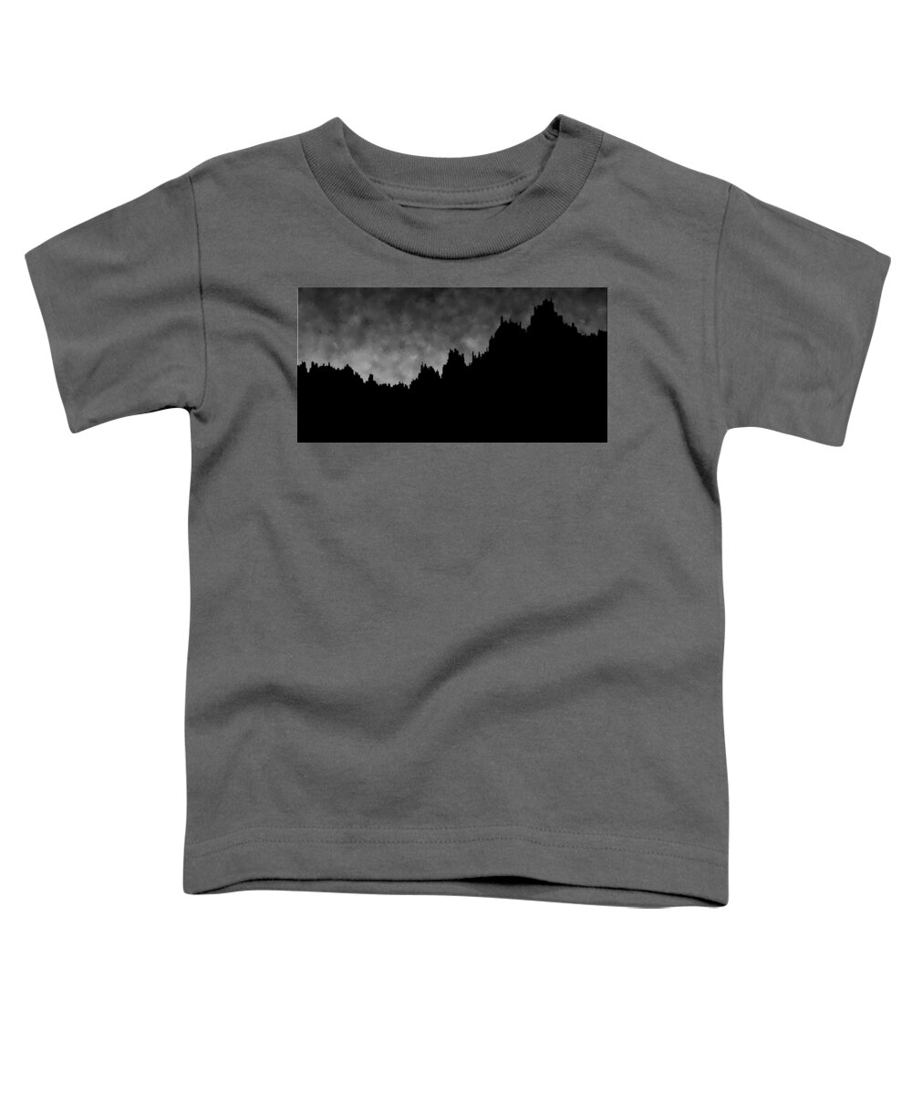 18x8 Black Gray Toddler T-Shirt featuring the digital art 18x9.272-#rithmart by Gareth Lewis