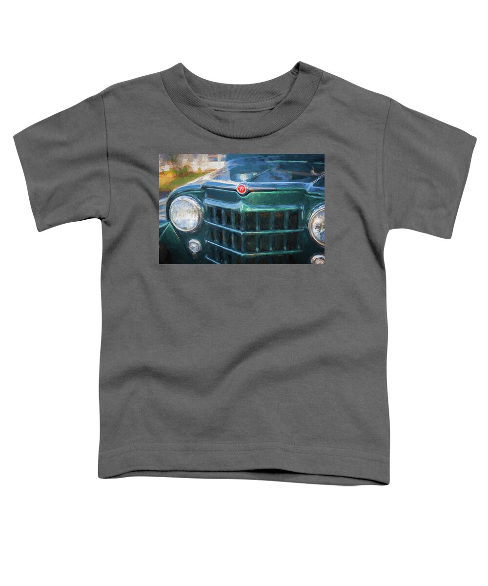 1953 Willys Wagon Toddler T-Shirt featuring the photograph 1953 Willys Wagon 4x4 X118 by Rich Franco