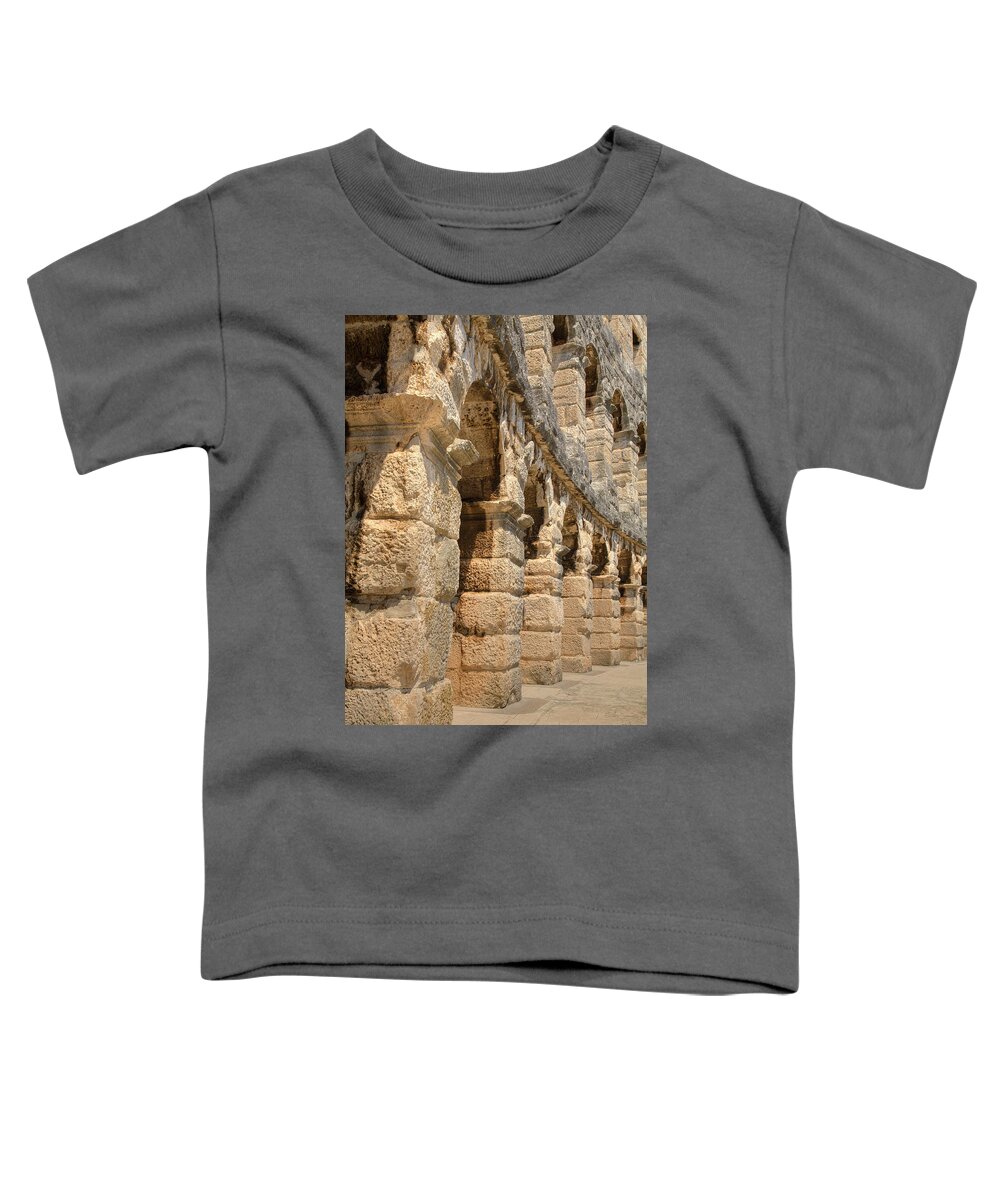 Colosseum Toddler T-Shirt featuring the photograph Colosseum in pula, Croatia #2 by Ian Middleton