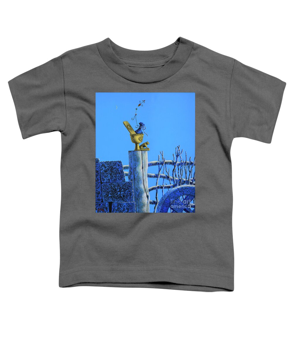 Oil On Canvas Toddler T-Shirt featuring the painting Nation by Oilan Janatkhaan