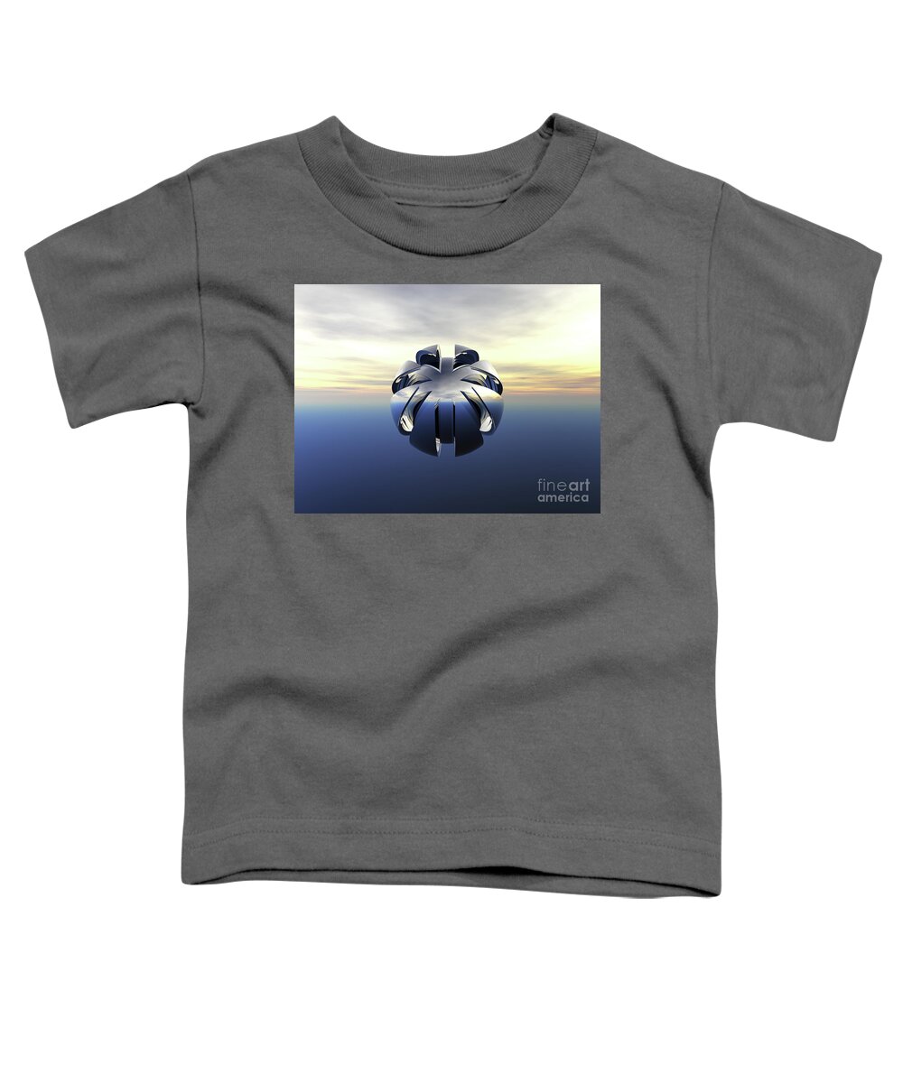 Space Toddler T-Shirt featuring the digital art Unidentified Flying Object by Phil Perkins