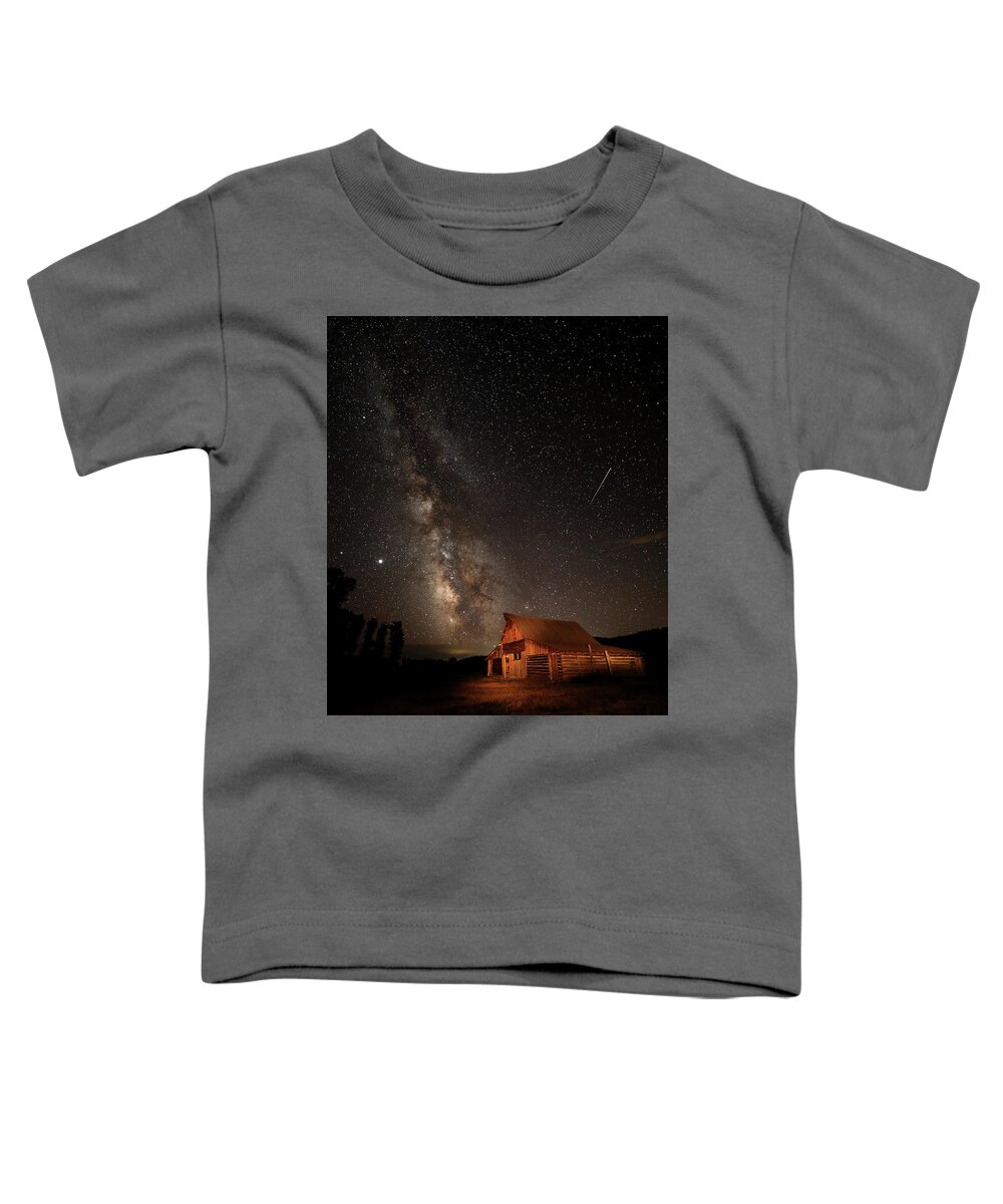 Tetons Toddler T-Shirt featuring the photograph 2020 Moulton Barn in GTNP by Jean Clark