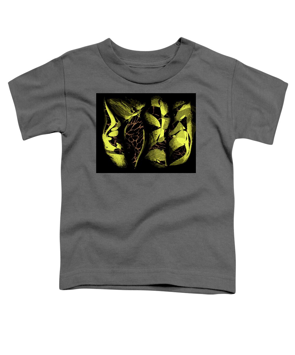 Abstract Toddler T-Shirt featuring the digital art Diva by Marina Flournoy