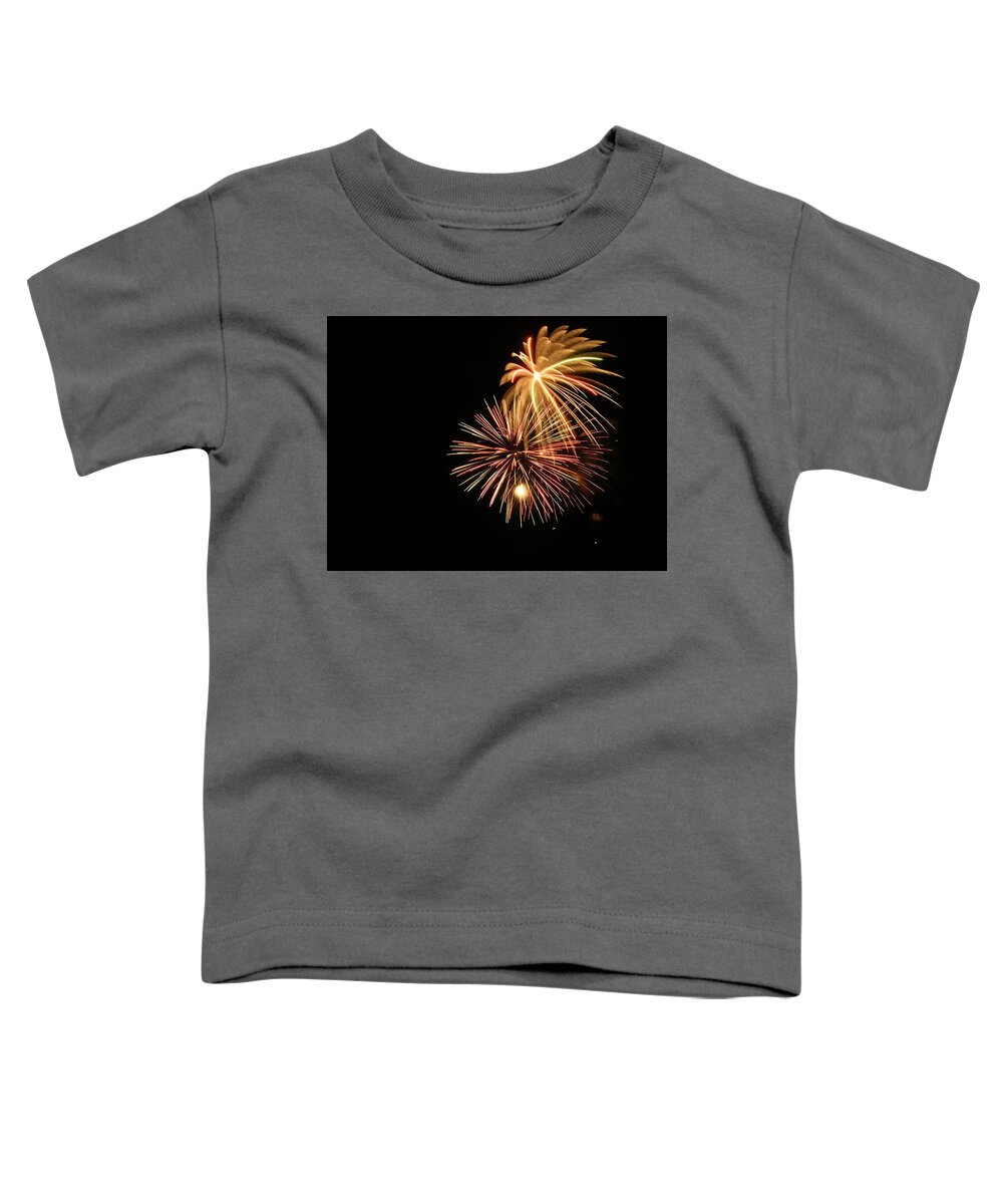 Fireworks Toddler T-Shirt featuring the photograph Fireworks #30 by George Pennington