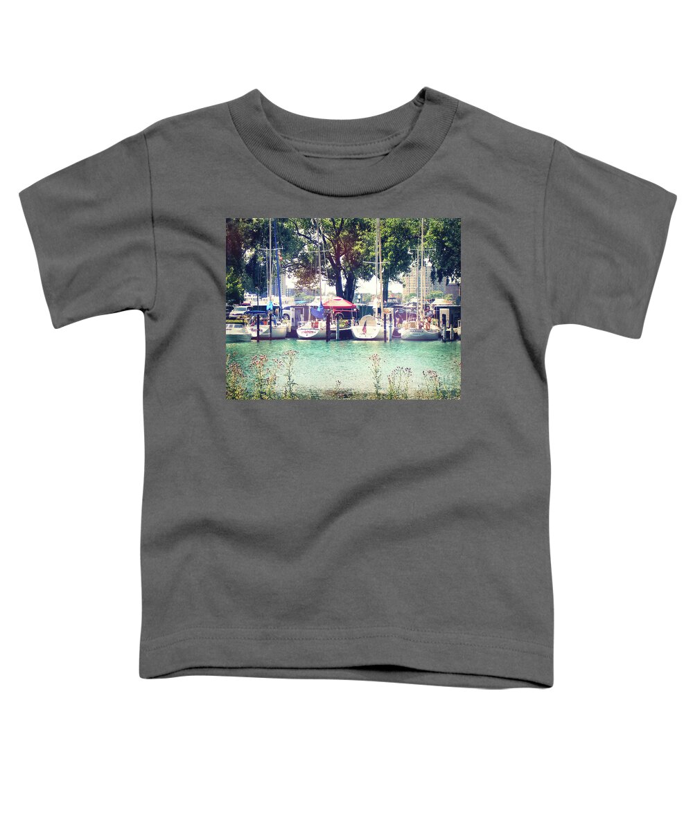 Detroit Yacht Club Toddler T-Shirt featuring the photograph Detroit Yacht Club #3 by Phil Perkins