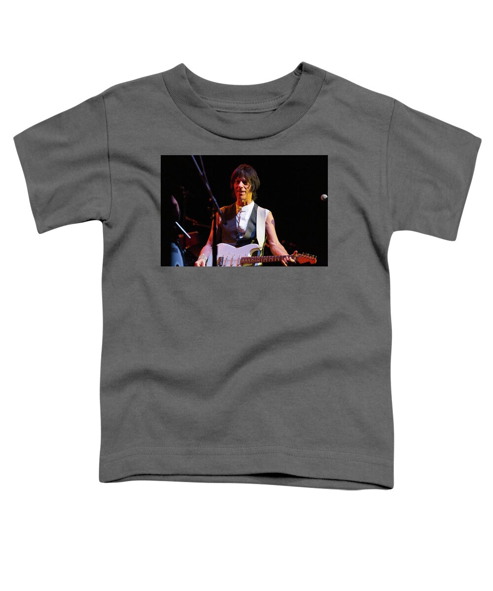 Jeff Beck Toddler T-Shirt featuring the photograph Jeff Beck In Concert #3 by Thomas Leparskas