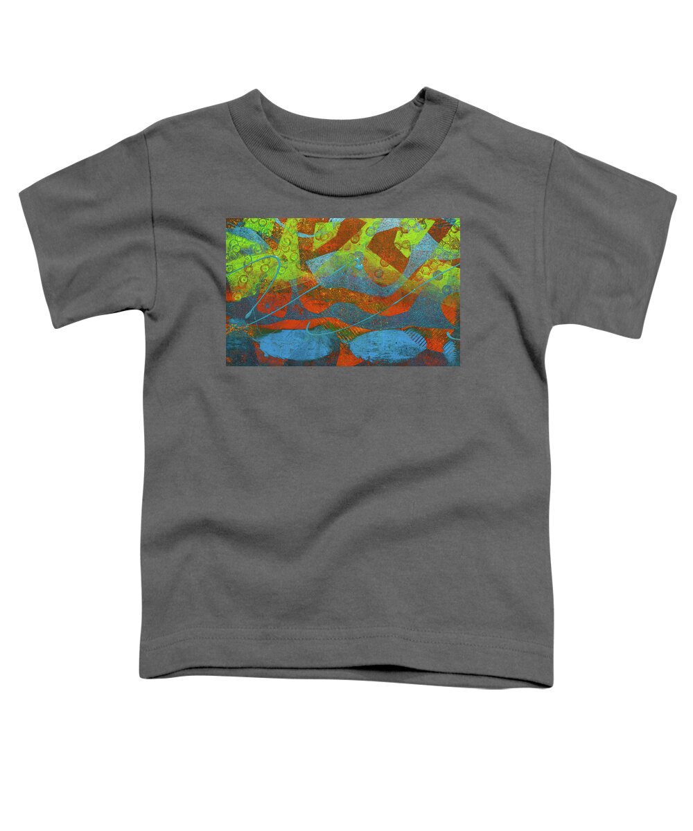 Aged Toddler T-Shirt featuring the mixed media 30 by Joye Ardyn Durham
