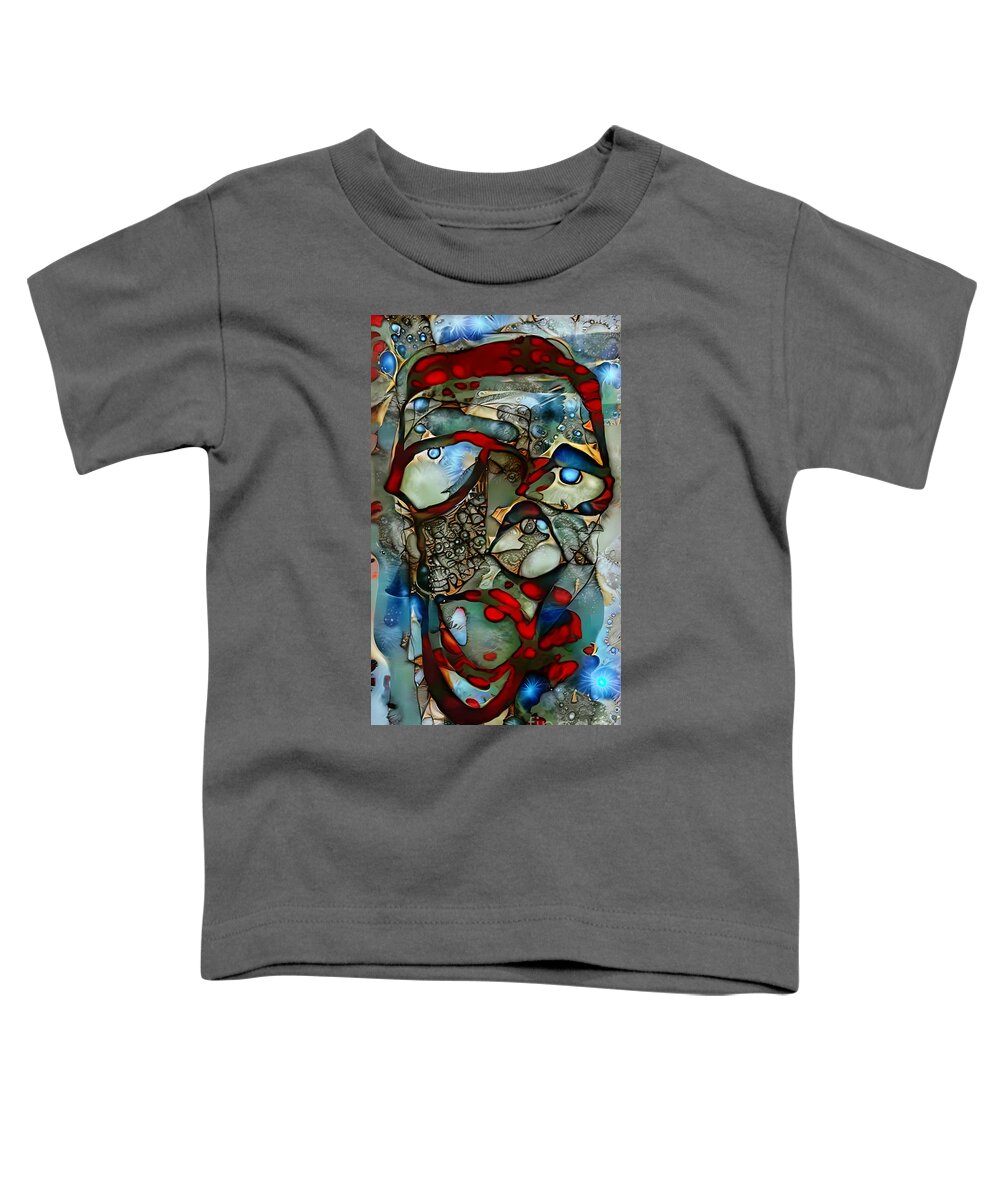 Contemporary Art Toddler T-Shirt featuring the digital art 46 by Jeremiah Ray