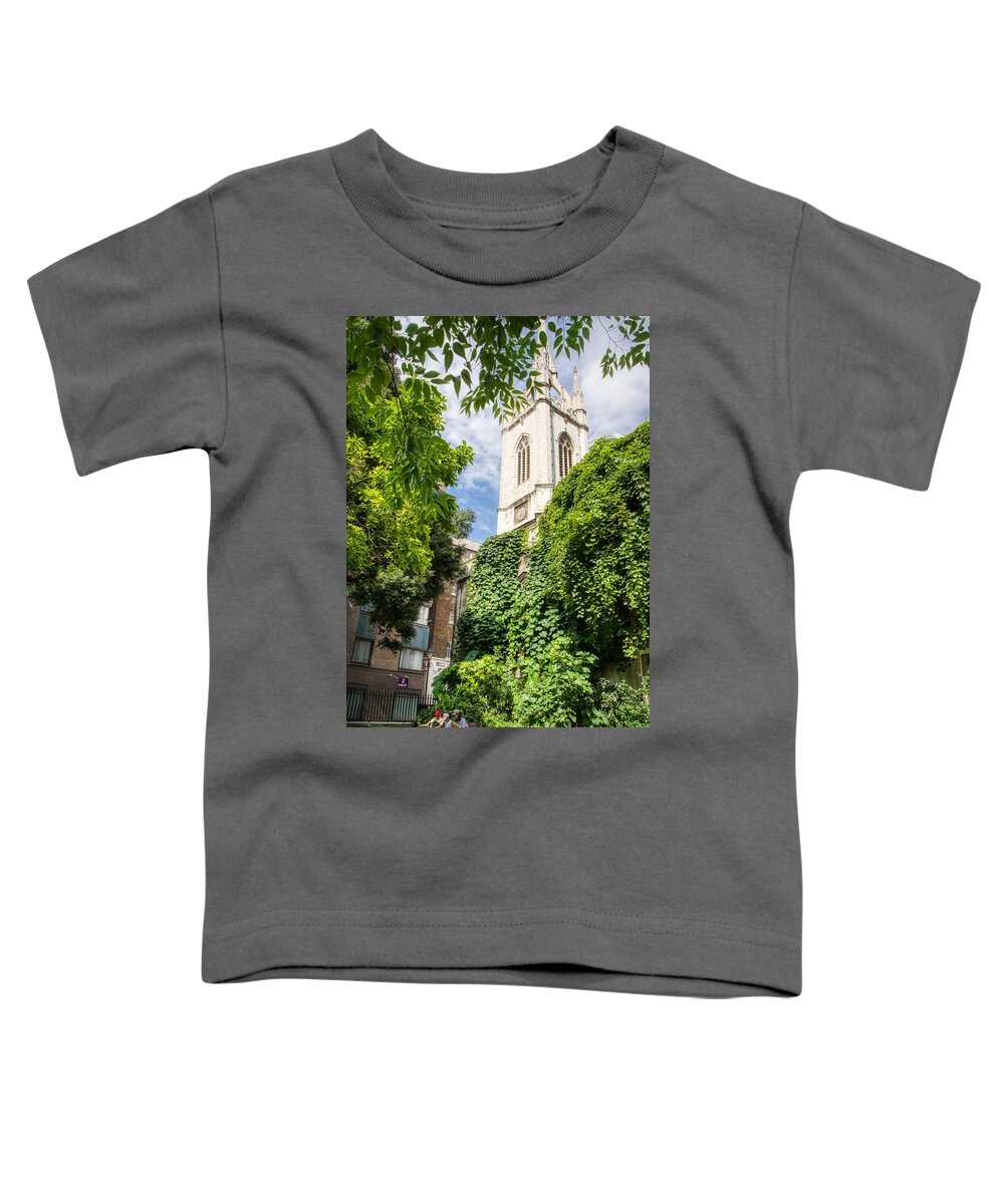 Church Toddler T-Shirt featuring the photograph St Dunstan In The East #6 by Raymond Hill