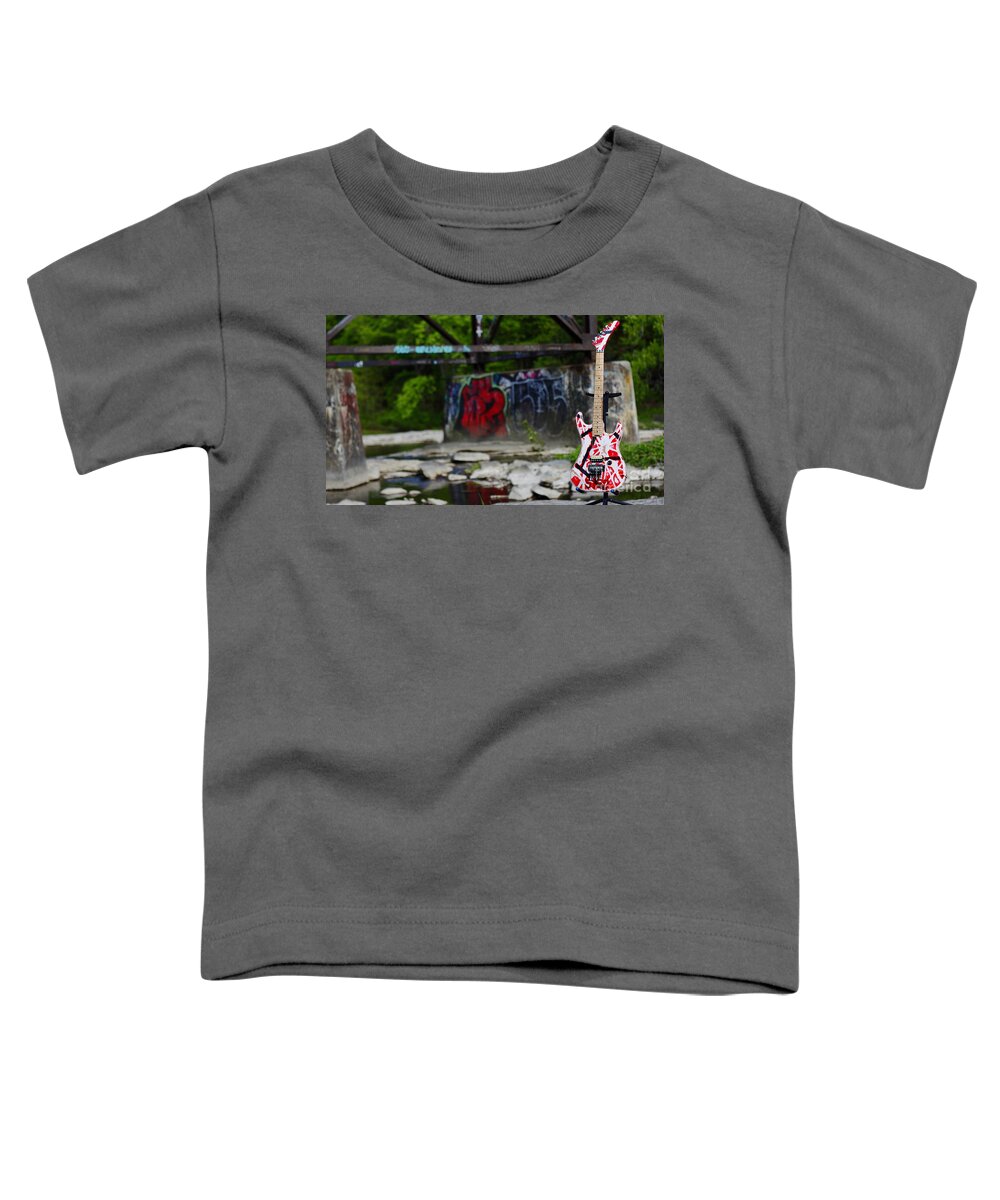 Guitar Toddler T-Shirt featuring the photograph 5150 by Jason Wicks