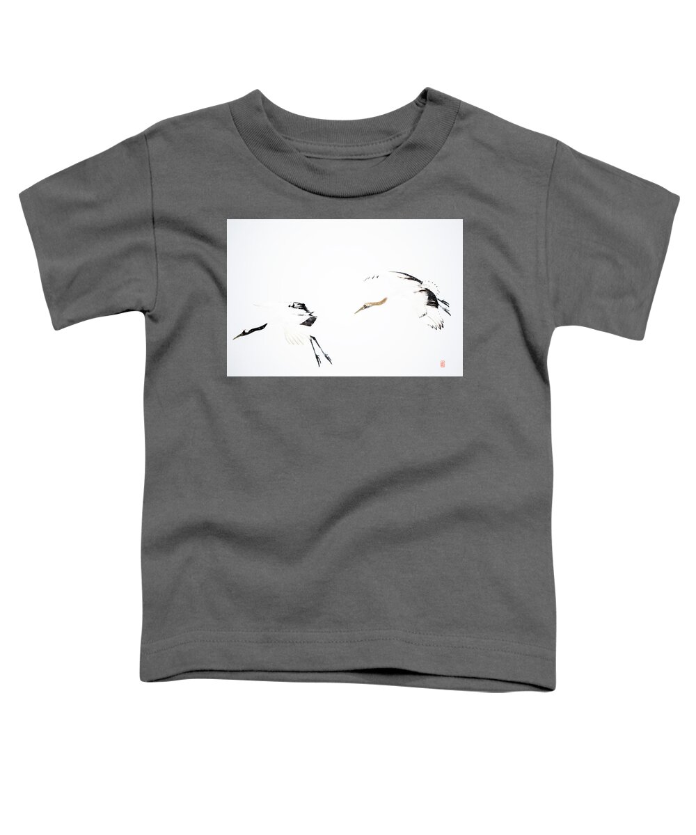 Snow Toddler T-Shirt featuring the photograph Tancho in snow #6 by Yoshiki Nakamura