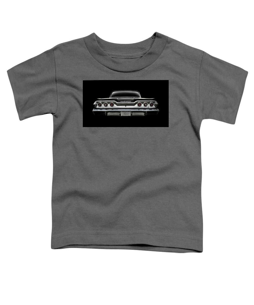 Impala Toddler T-Shirt featuring the digital art '63 Impala #63 by Douglas Pittman