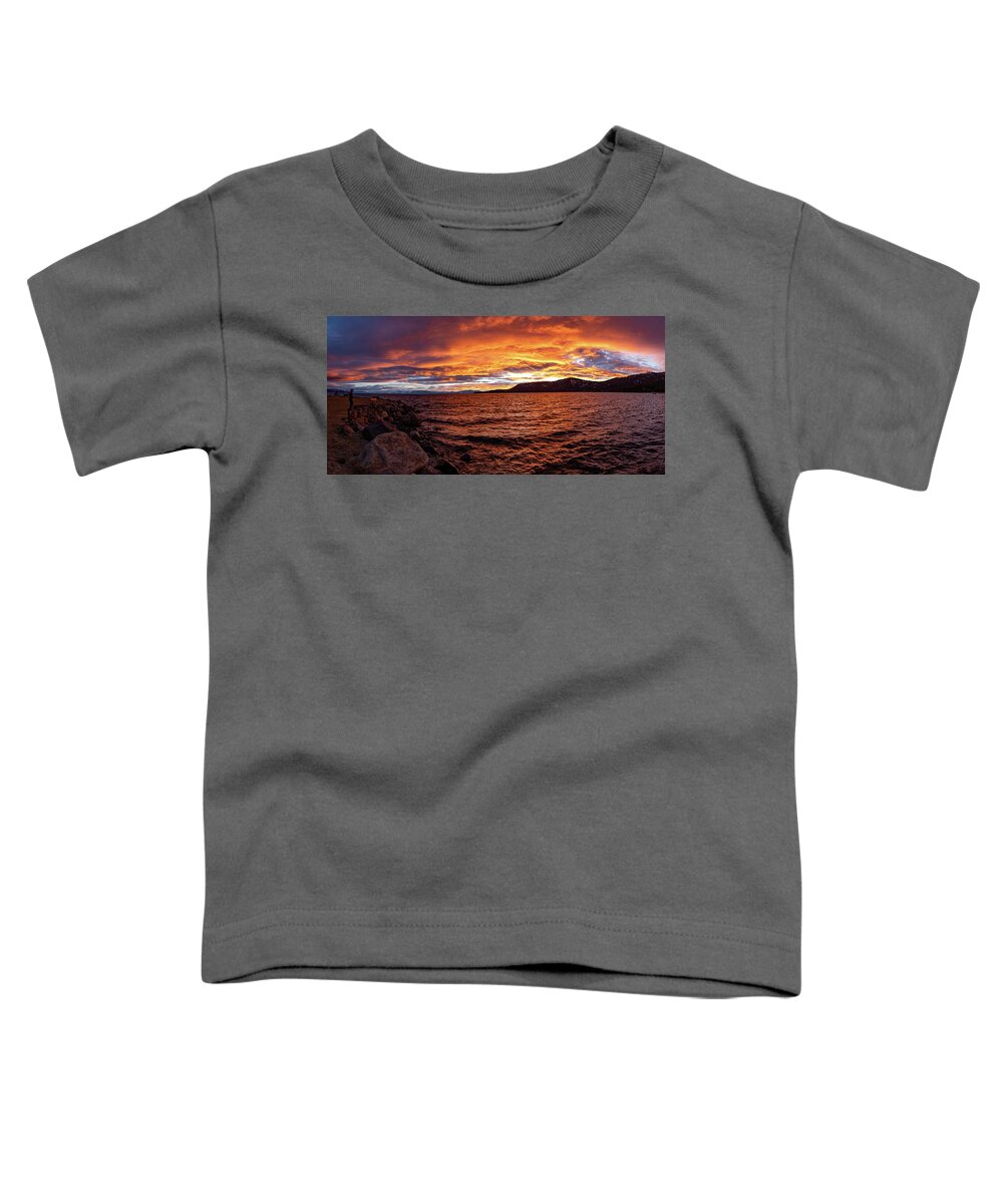 Sunset Toddler T-Shirt featuring the photograph Tahoe Sunset #7 by Martin Gollery