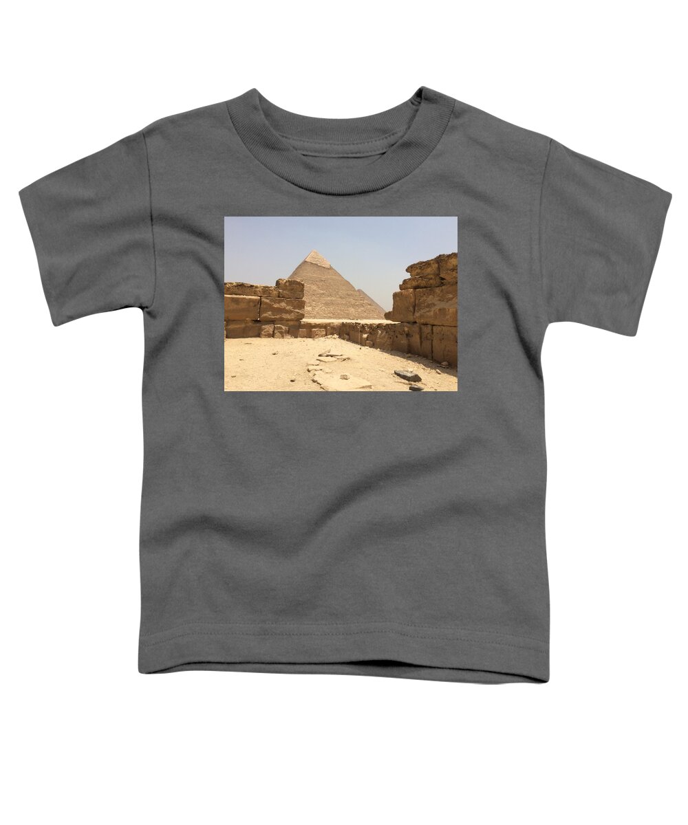 Giza Toddler T-Shirt featuring the photograph Great Pyramids #8 by Trevor Grassi