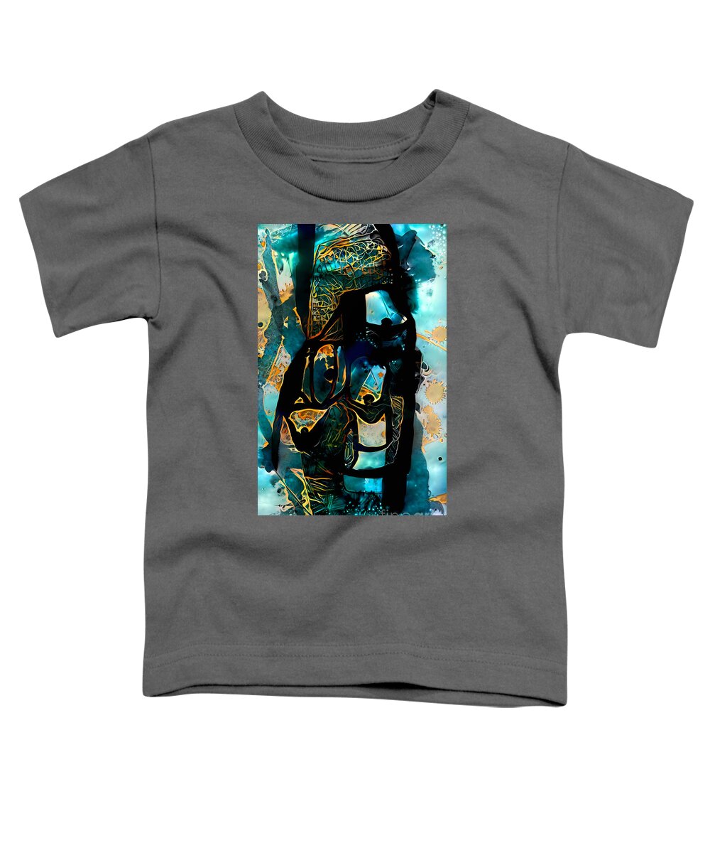 Contemporary Art Toddler T-Shirt featuring the digital art 90 by Jeremiah Ray