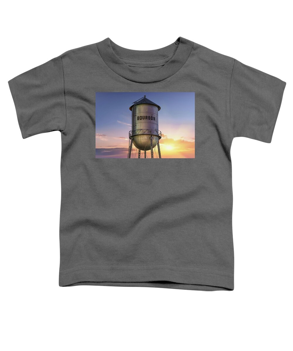 Bourbon Whiskey Toddler T-Shirt featuring the photograph A Bourbon Sunset by Gregory Ballos