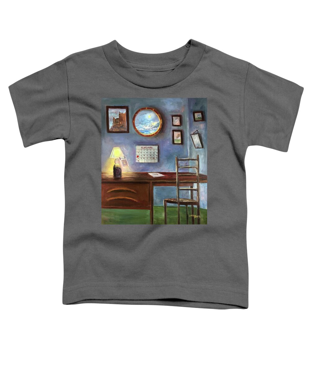Valentine's Day Toddler T-Shirt featuring the painting A Date To Remember by Rand Burns