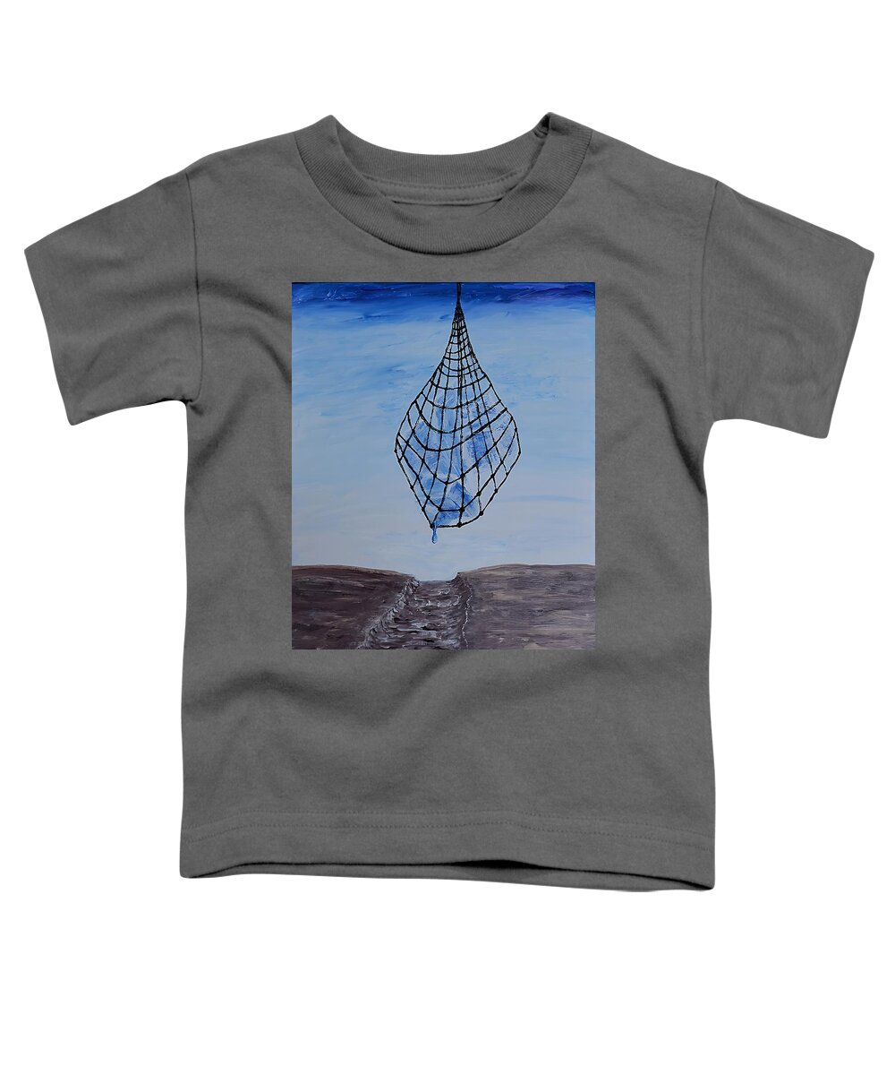 Abstract Toddler T-Shirt featuring the painting A Drink of Water by Christina Knight