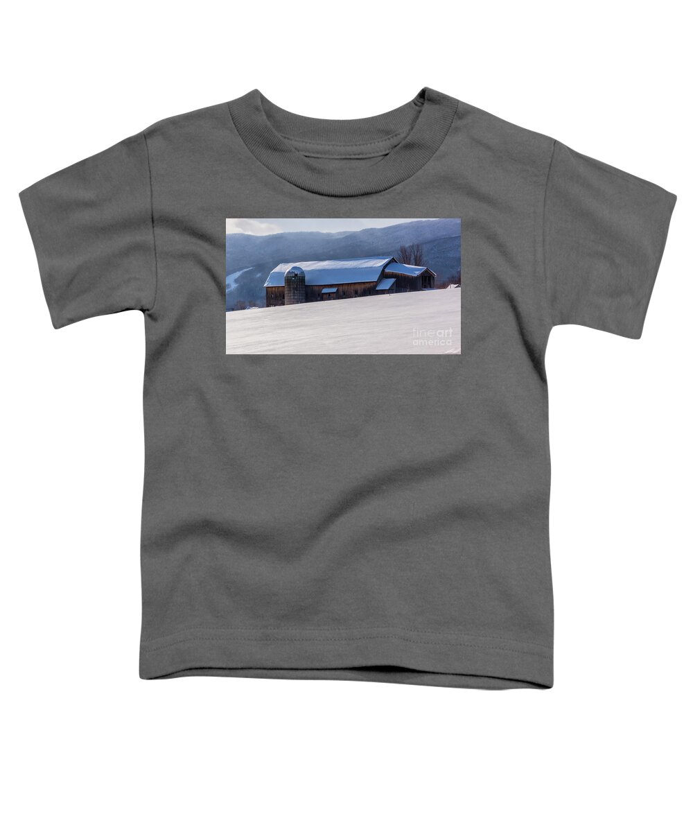 New England Toddler T-Shirt featuring the photograph A fine day in Waitsfield Vermont by Scenic Vermont Photography