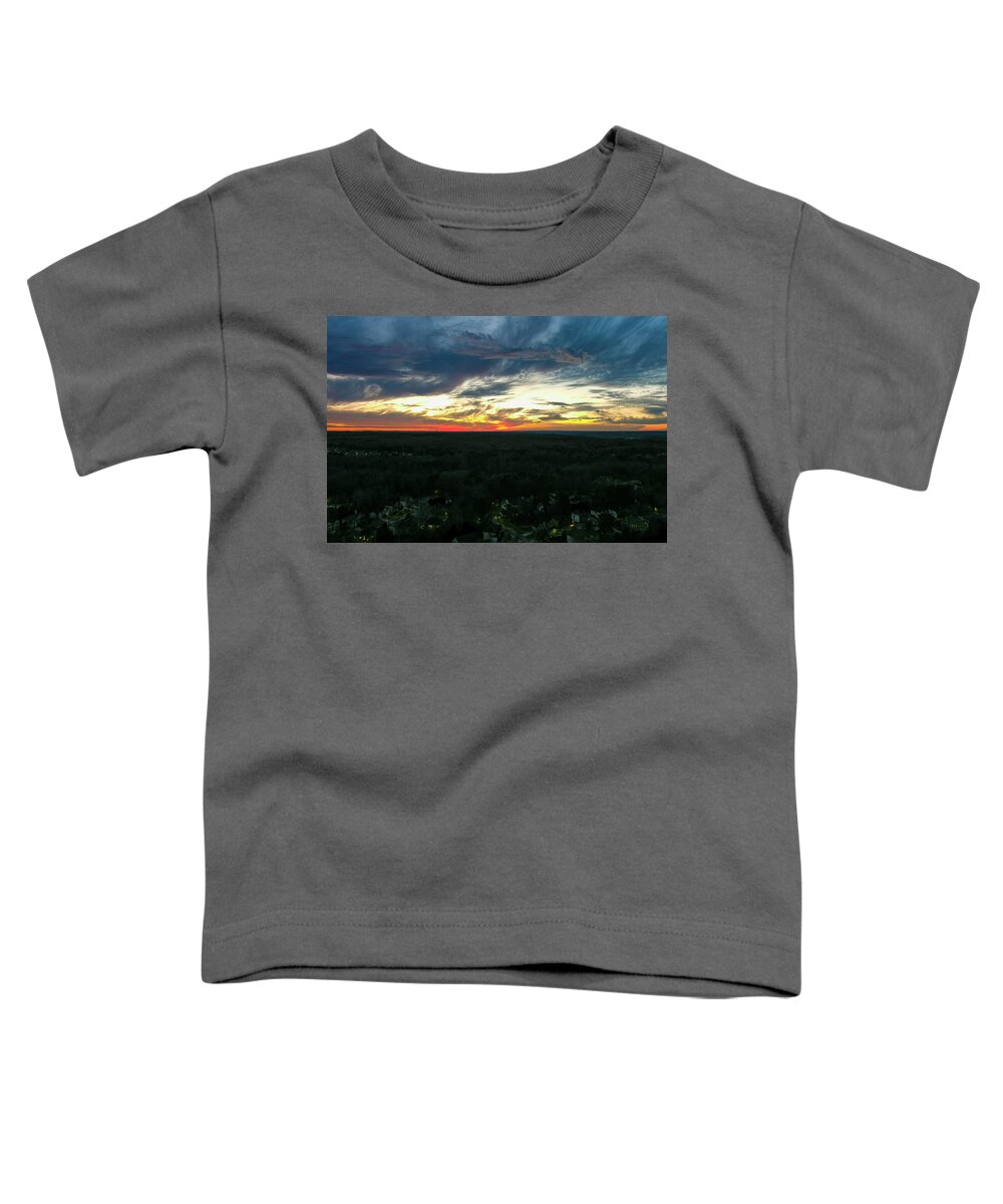 Sunset Toddler T-Shirt featuring the photograph A Glorious Sunset Over Georgia by Marcus Jones