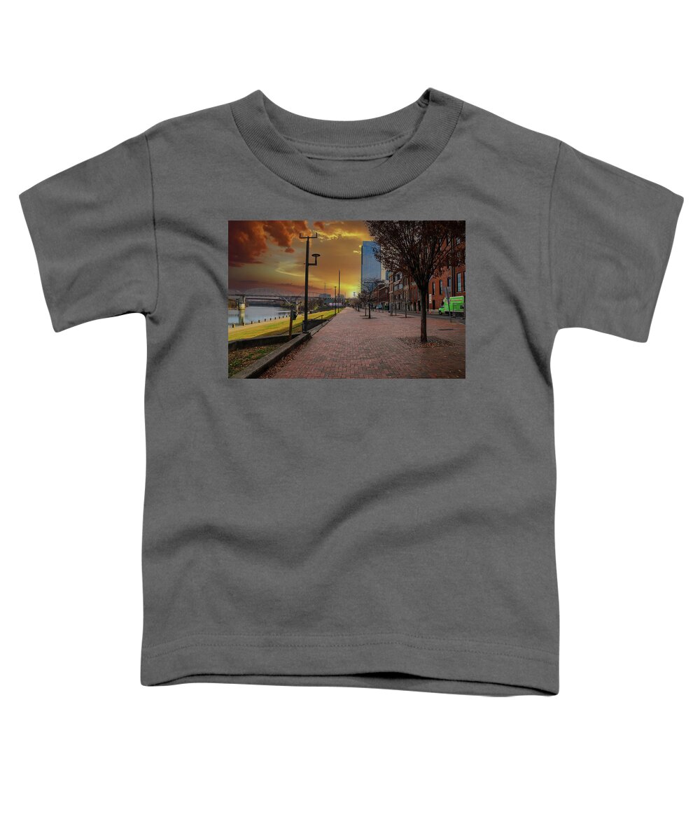 Road Toddler T-Shirt featuring the photograph A Gorgeous Sunset in Nashville by Marcus Jones