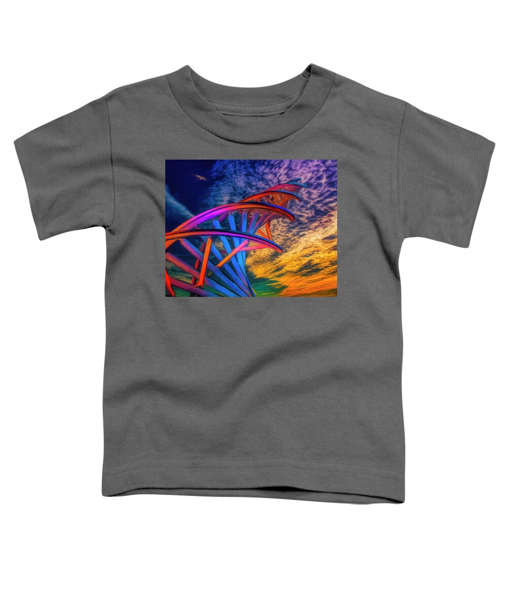 Photography Toddler T-Shirt featuring the photograph A Great Day For Up by Paul Wear
