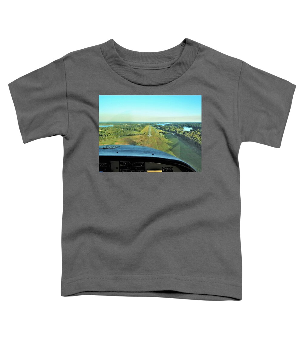 Lake Toddler T-Shirt featuring the photograph A Lake Sinclair Landing by Ed Williams
