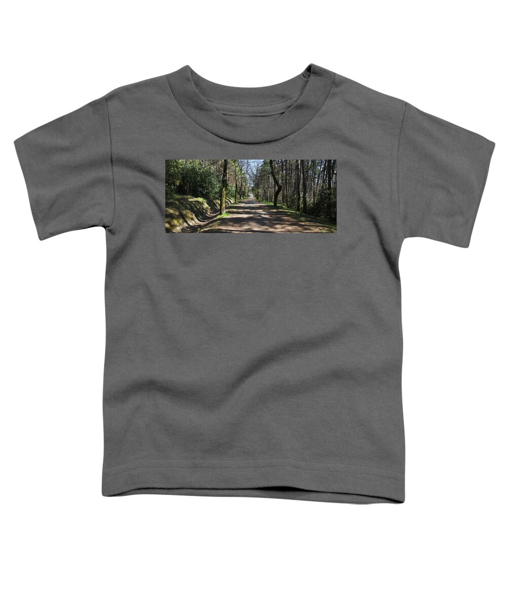 A Wild Ride Toddler T-Shirt featuring the photograph A long way ... by Karine GADRE