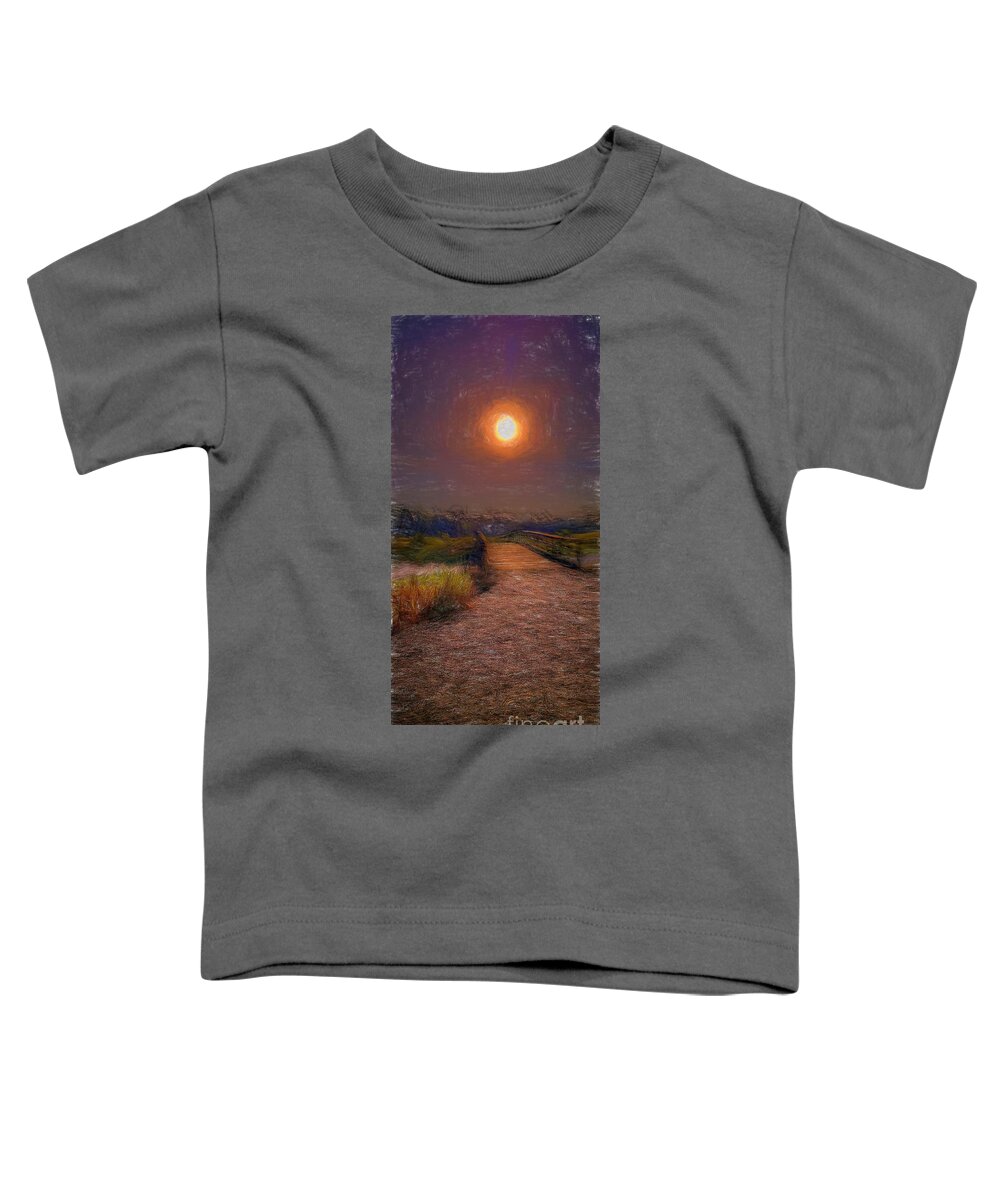 Robinson Preserve Toddler T-Shirt featuring the digital art A Peaceful Path by Robert Stanhope