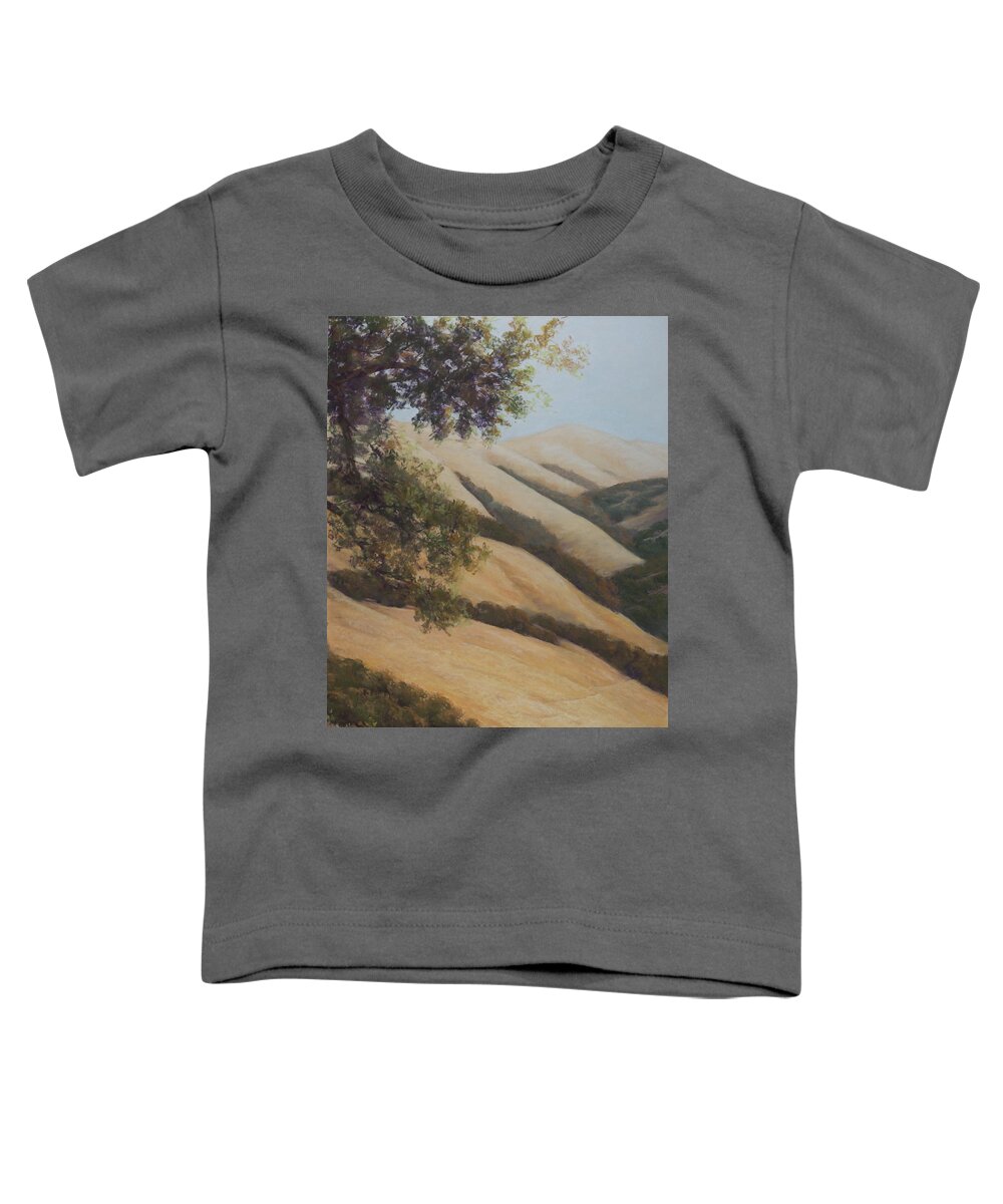 Landscape Toddler T-Shirt featuring the painting A Shady Rest right panel by Jim Tyler