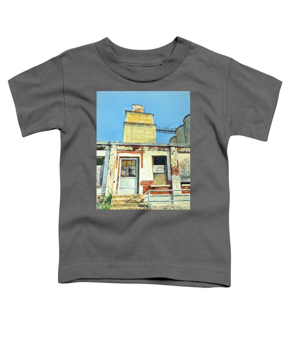 Architecture Toddler T-Shirt featuring the painting Abandonment by Lisa Tennant