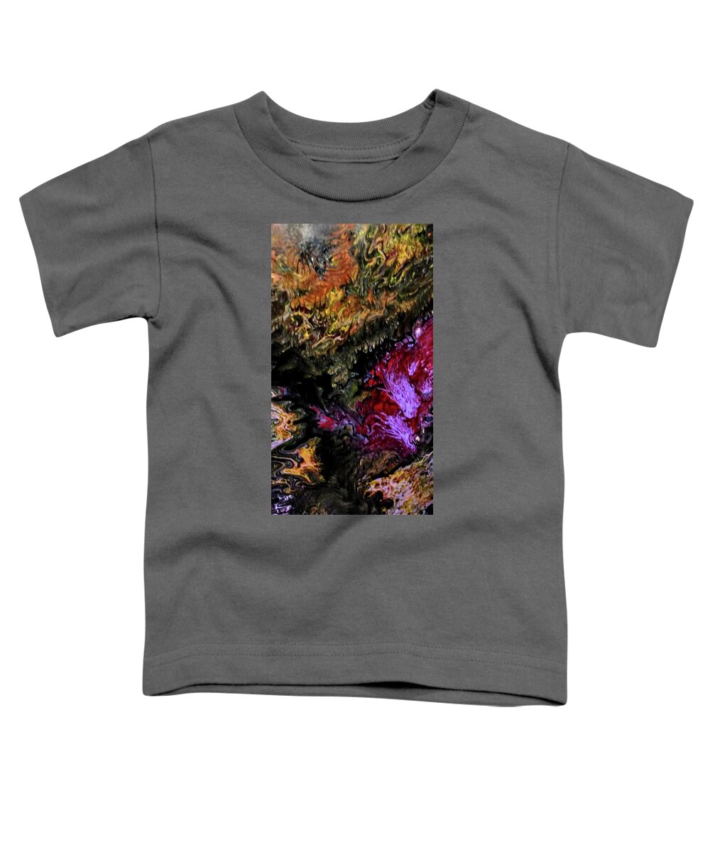 Hills Toddler T-Shirt featuring the painting Abstract Hills by Anna Adams