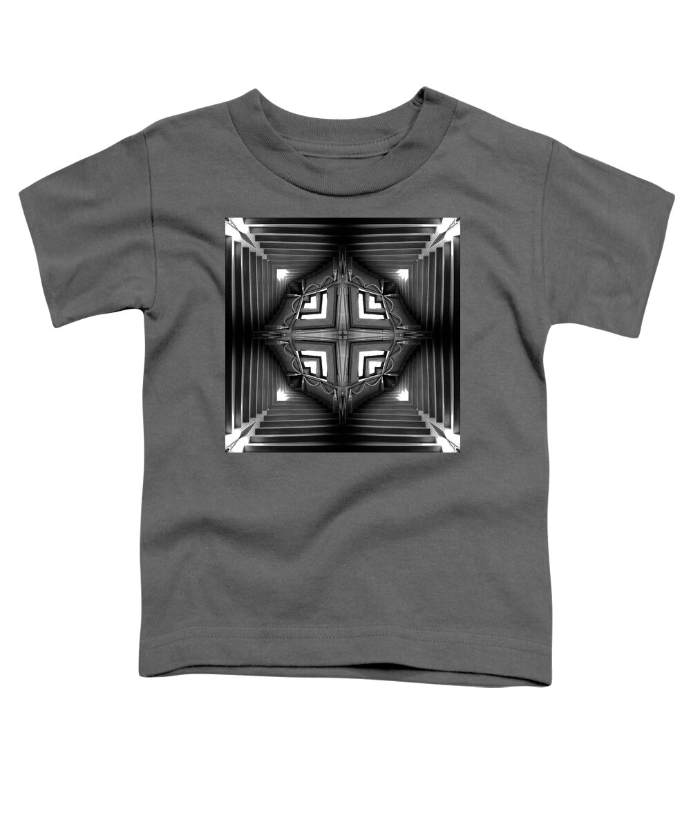 Abstract Stairs Toddler T-Shirt featuring the photograph Abstract Stairs 6 by Mike McGlothlen