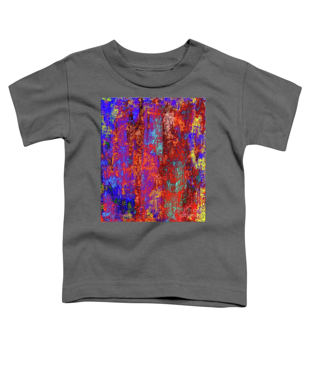 A-fine-art Toddler T-Shirt featuring the painting Abstracts Special Effects 15A by Catalina Walker