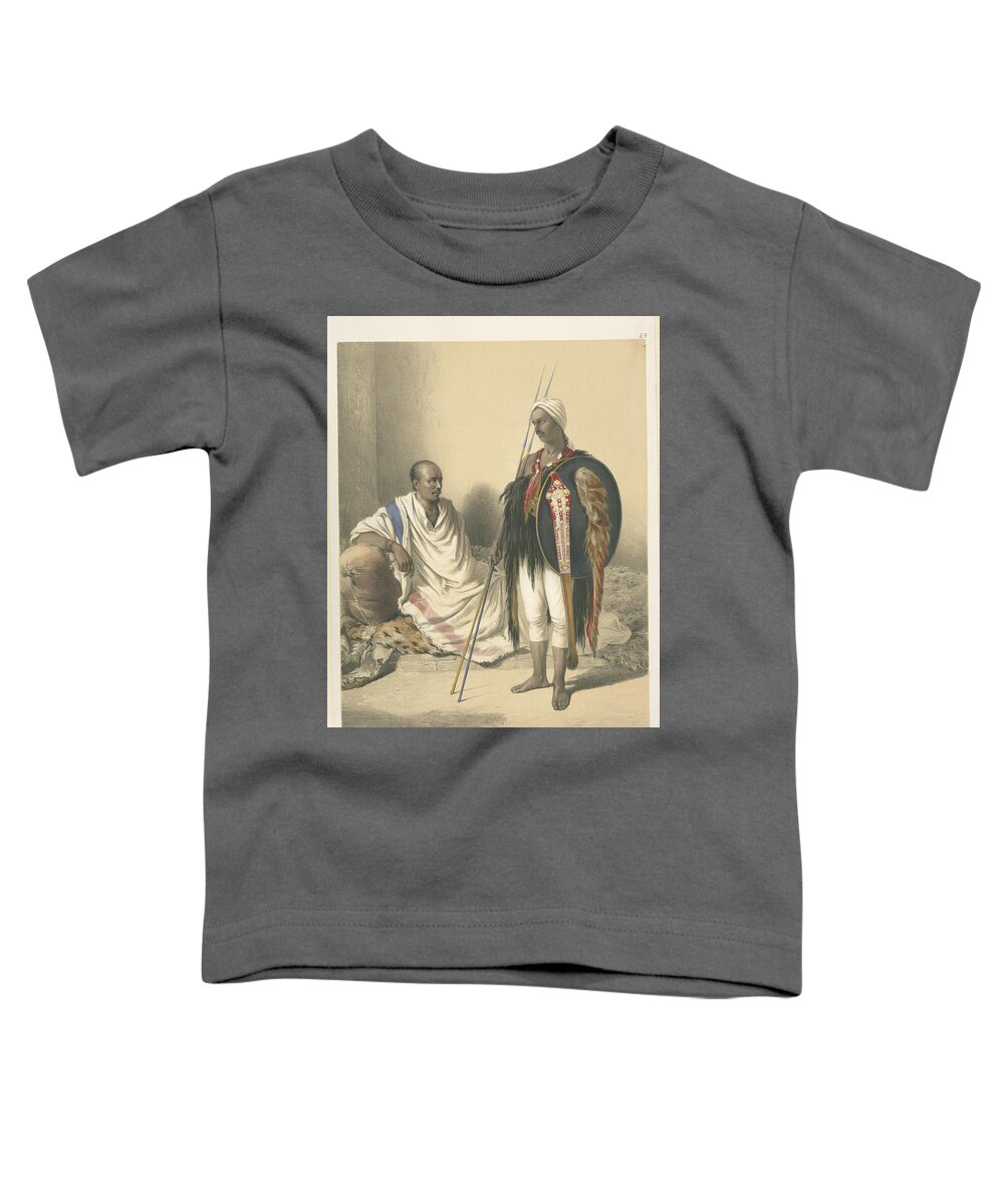 Abyssinian Priest And Warrior Toddler T-Shirt featuring the painting Abyssinian priest and warrior by Artistic Rifki