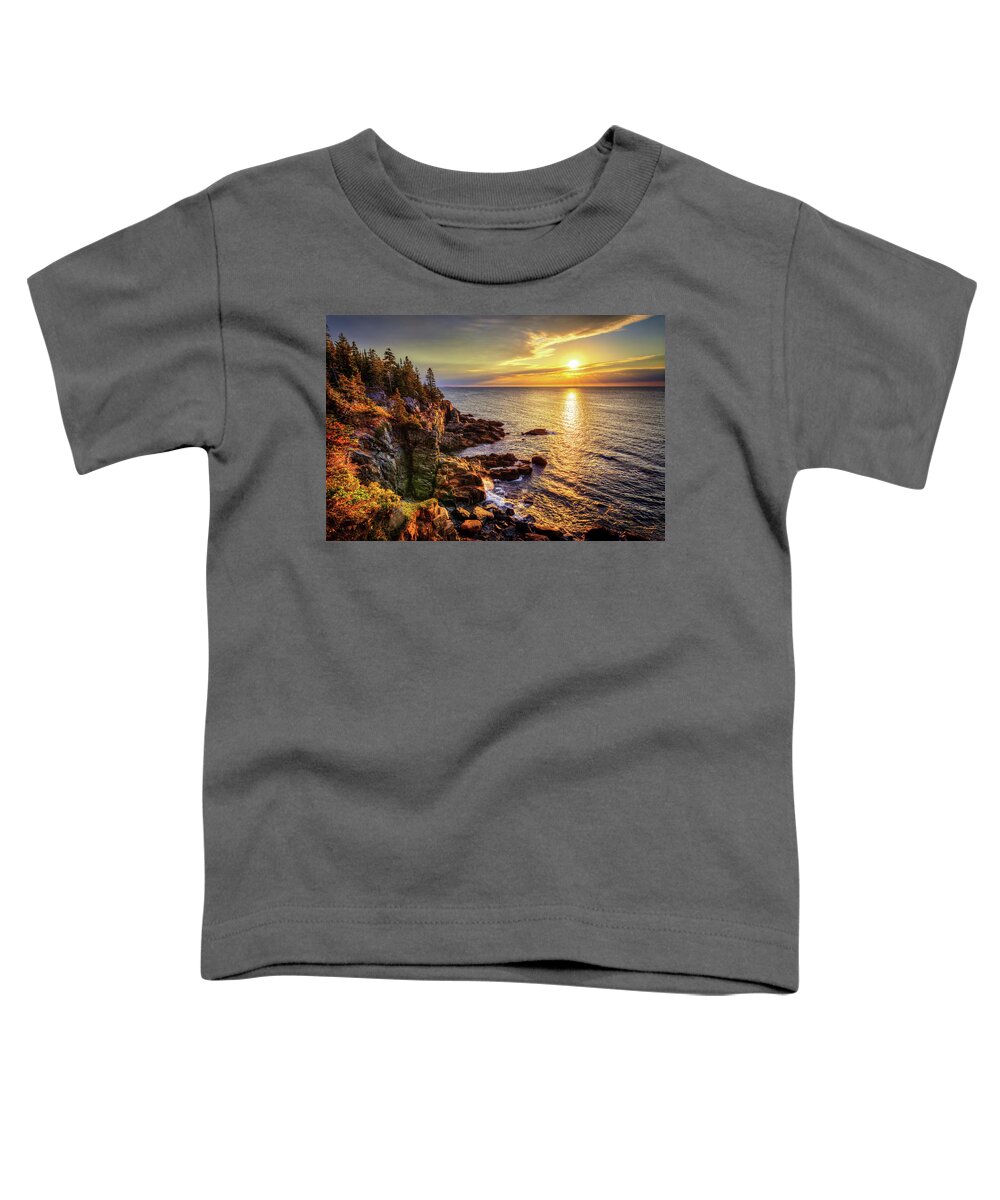 Sunrise Toddler T-Shirt featuring the photograph Acadia Sunrise 34a3648 by Greg Hartford