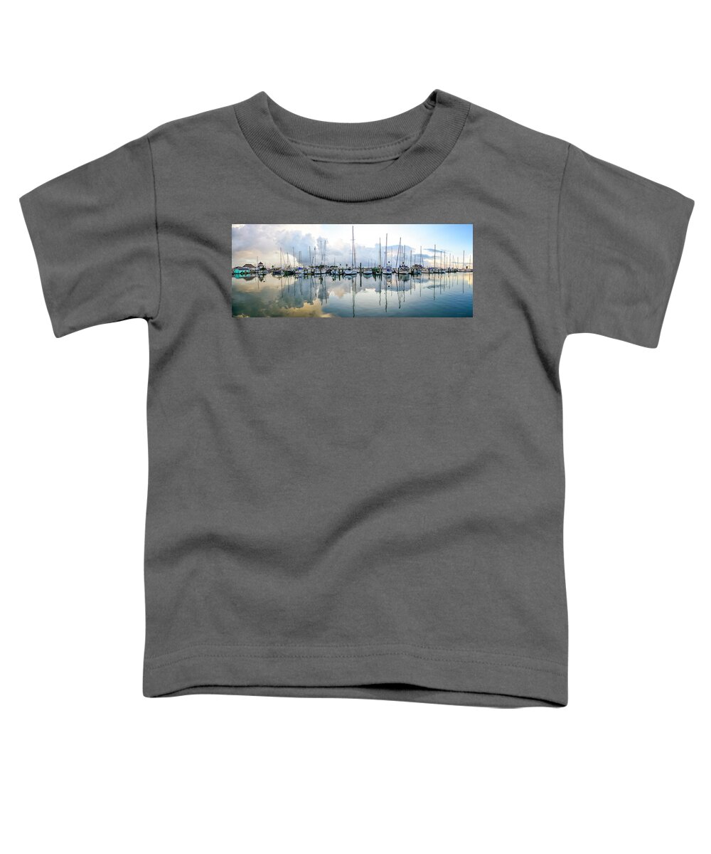 Marina Toddler T-Shirt featuring the photograph Across the Marina by Christopher Rice