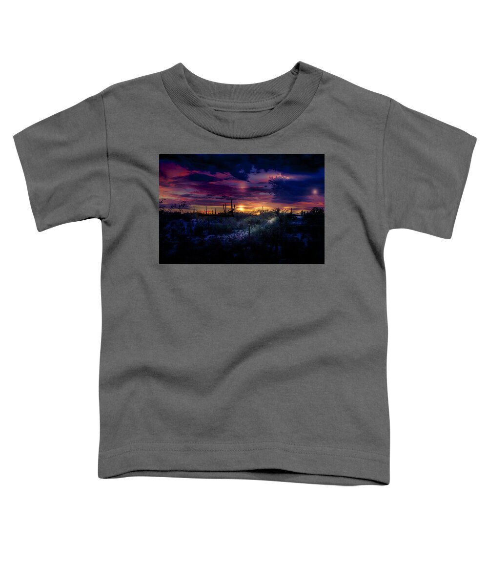 Tucson Toddler T-Shirt featuring the photograph After the monsoon by Micah Offman