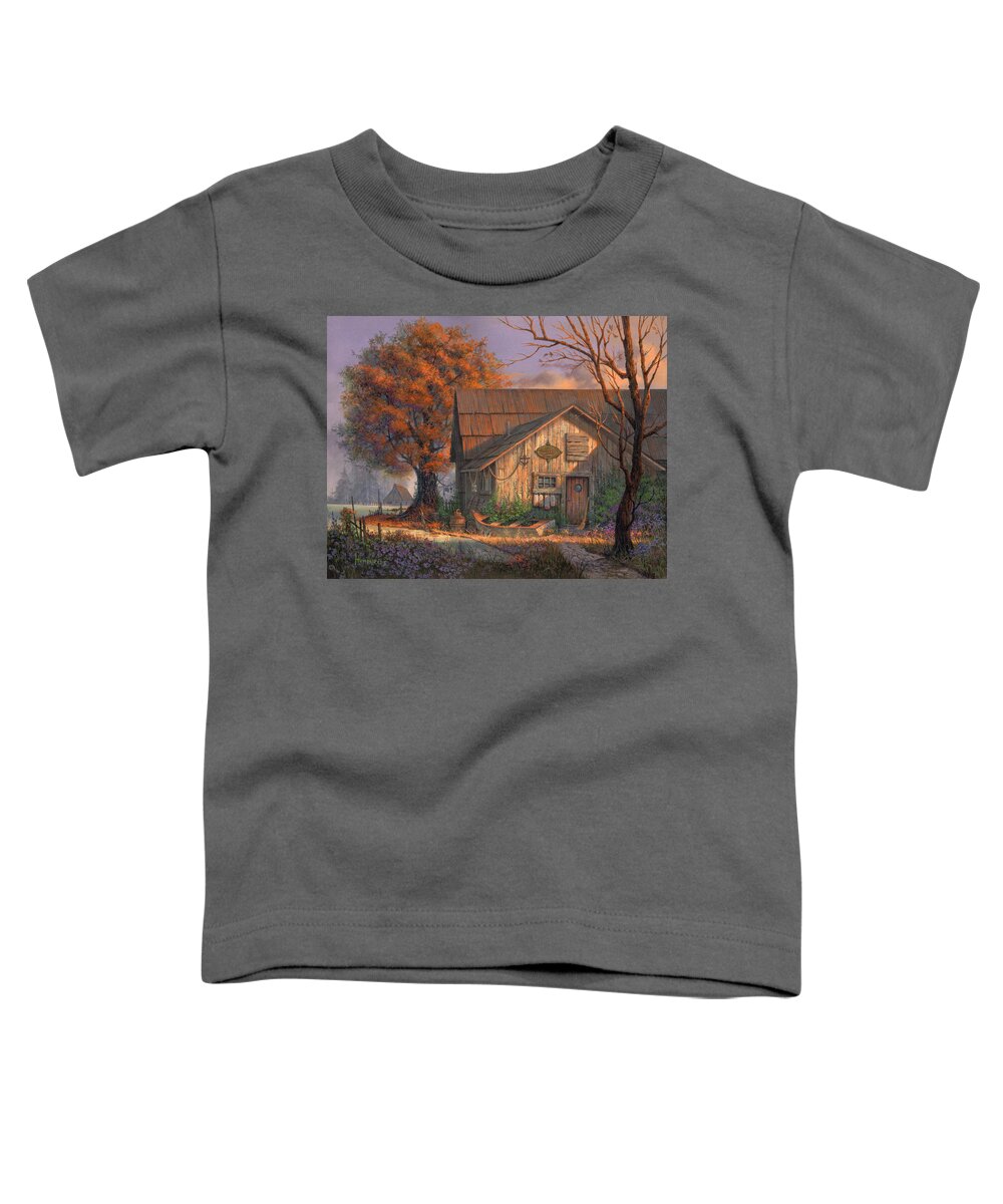 Michael Humphries Toddler T-Shirt featuring the painting Afternoon Delight by Michael Humphries