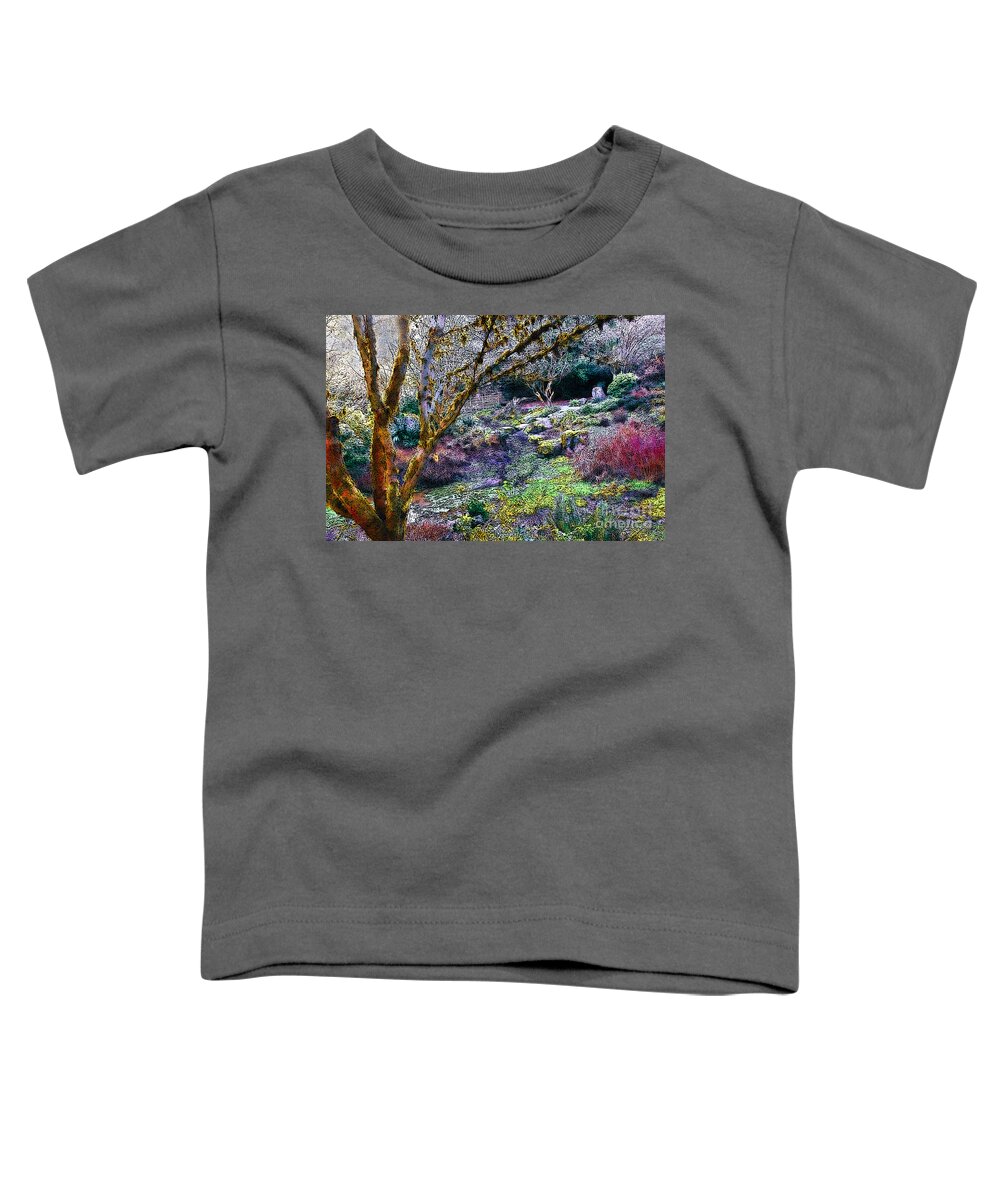 Garden Toddler T-Shirt featuring the photograph Afternoon in an Asian Garden by Sea Change Vibes