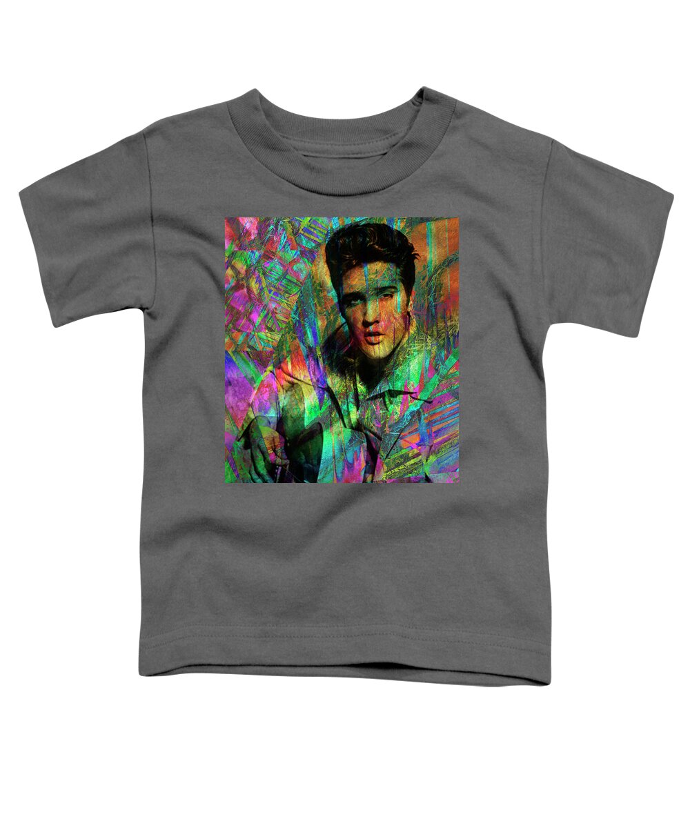 Elvis Toddler T-Shirt featuring the digital art All Shook Up by Rob Hemphill